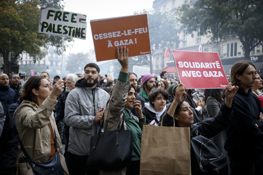 Proteste in piazza per la Palestina